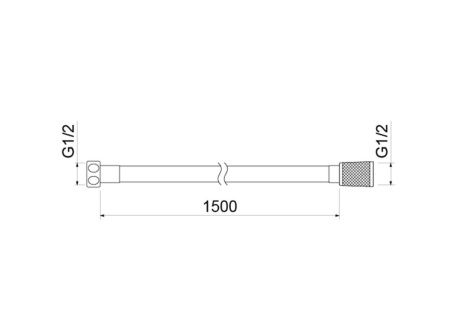 Душевой шланг Aquatek AQ2105CR хром