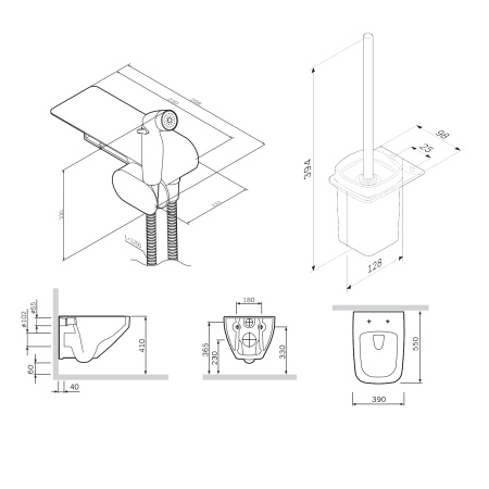 Унитаз подвесной Am.Pm Inspire V2.0 CK50H0603W белый с сиденьем микролифт безободковый каскадный смыв