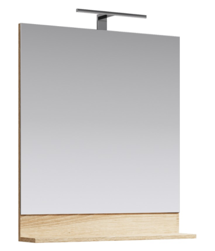 Зеркало в ванную Aqwella Y FOS0207DS 70х80 цвет коричневый - фото 2