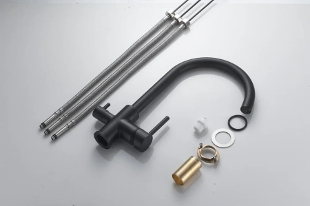 Смеситель для кухни Shevanik S128H на мойку черный