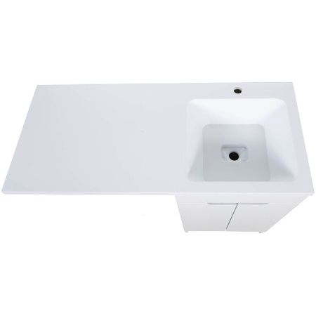 Тумба с раковиной Orange Sistema STD-110TUW+RAR 110х50 напольная цвет белый