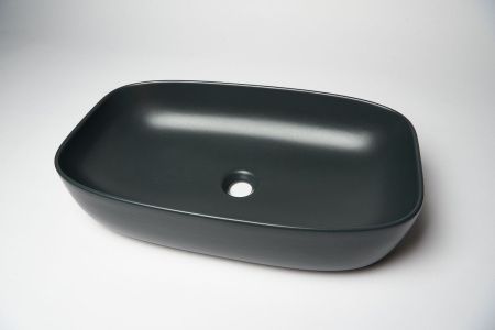 Раковина из сантехнического фарфора Galassia Dream 7300NEMT 70х40 накладная цвет черный