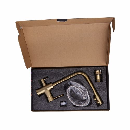 Смеситель для кухни Fashun A4352-21 на мойку бронза - фото 4