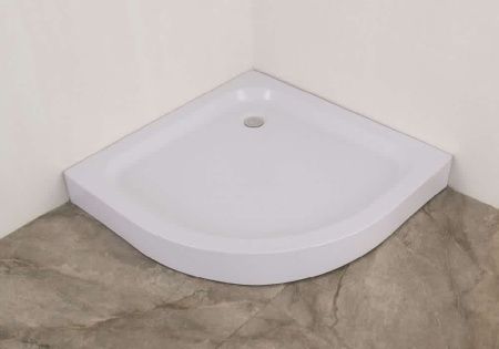 Душевой уголок Orange E01-090TB 90х90 стекло прозрачное профиль черный с поддоном