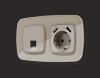 Комплект механизма компьютерной розетки Ambrella Volt MO372005