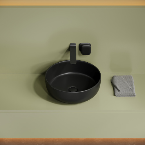 Раковина Ceramica Nova TAYCAN 38 см CN12003MB накладная цвет черный матовый - фото 4