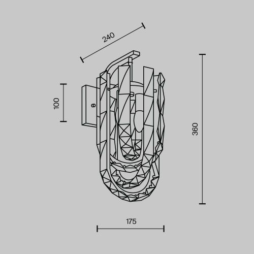 Бра Modelux ML.6621.02 BS - фото 3