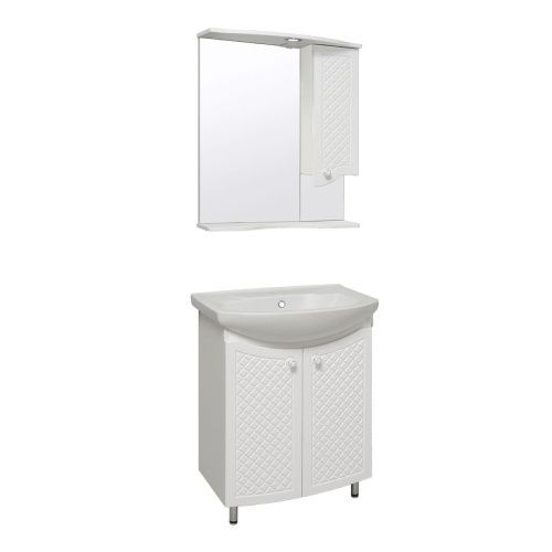 Зеркало-шкаф RUNO Милано УТ000002097 65х80 подвесной цвет белый - фото 4