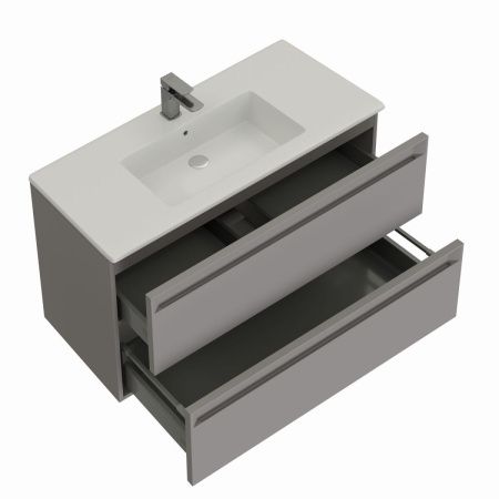 Тумба под раковину Allen Brau Eclipse 2.0 1.E1002.PGM 2.0 80х50 подвесная цвет серый