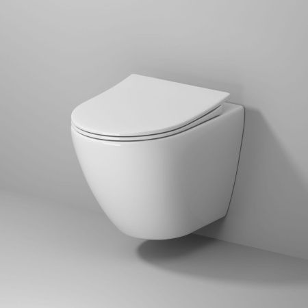 Унитаз подвесной Niagara Vista NG-9301 белый с сиденьем микролифт душевой смыв