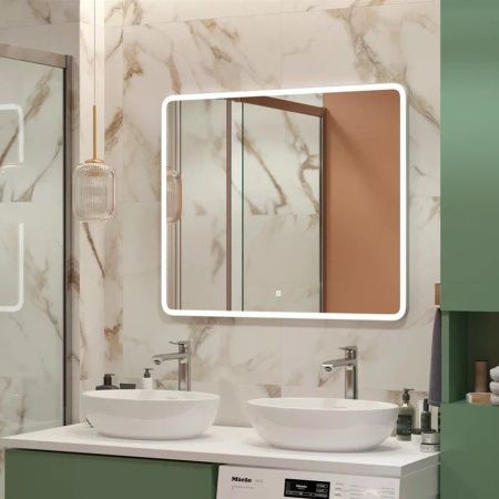 Зеркало с подсветкой и антизапотевателем Uperwood Foster 291020590 100х80 подвесное