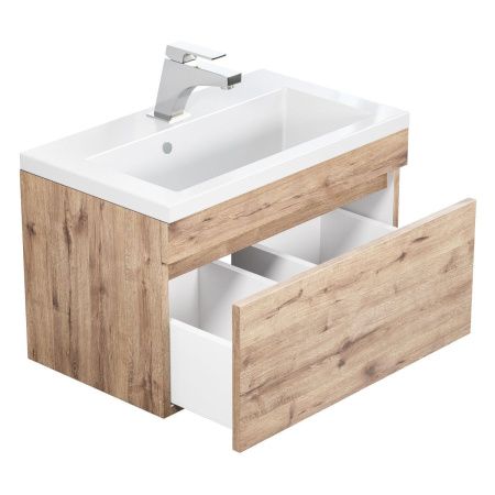 Тумба под раковину Uperwood Eva 3930213463 60х50 подвесная цвет коричневый