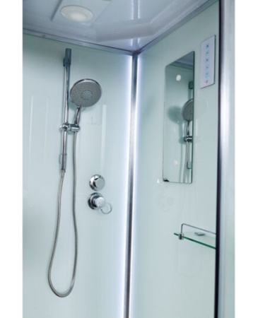 Душевая кабина AvaCan D120SLLED 120х80 асимметричная с крышей ориентация левая