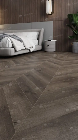 Кварцвиниловая плитка Alpine Floor Chervon Alpine LVT ECO 20-9 Дуб Антарес Chevron толщина 0.25 см 43 класс 555х127