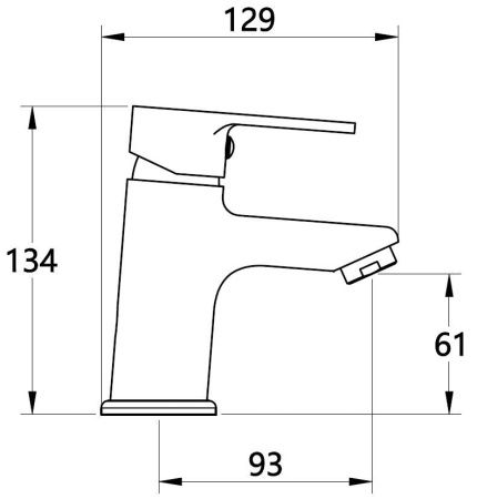 Смеситель Voda FN26 на раковину хром