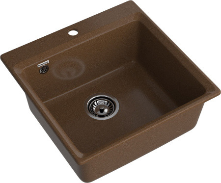 Кухонная мойка Granfest Level LV-510 терракот 51х50 цвет коричневый поверхность матовая