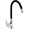 Смеситель для кухни D-Lin D155302-1 на мойку черный/хром