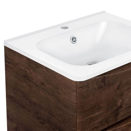 Раковина из искусственного камня Vincea VCB-2VP600W 60х50 встраиваемая цвет белый 1 отверстие под смеситель