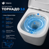 Унитаз подвесной Taliente Correto Tornado 3 CR55003 белый с сиденьем микролифт безободковый смыв торнадо