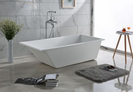 Ванна из искусственного камня Timo ANNELI ANNELI1675 170х75 отдельностоящая прямоугольная