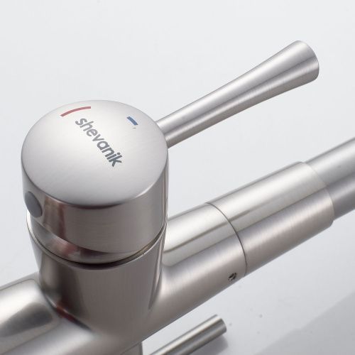 Смеситель для кухни Shevanik S428L на мойку сатин - фото 5