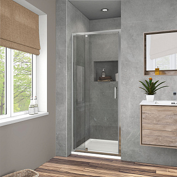 Душевая дверь Vincea Intra VDP-1I8090CL 90х190 стекло прозрачное профиль хром глянцевый