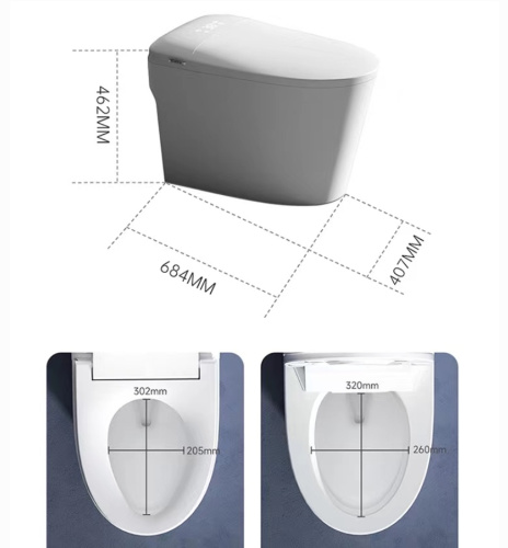 Умный электронный унитаз SantiLine SL-5036 цвет белый с сиденьем микролифт безободковый смыв воронка-водоворот - фото 3