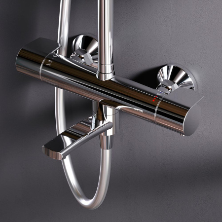 Душевая стойка Am.Pm X-Joy F0785A500 настенная цвет хром с термостатом