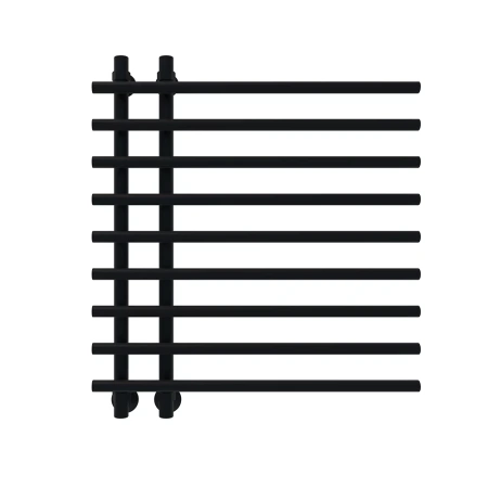 Полотенцесушитель водяной Veconi Tufo T801070B 70х80 черный