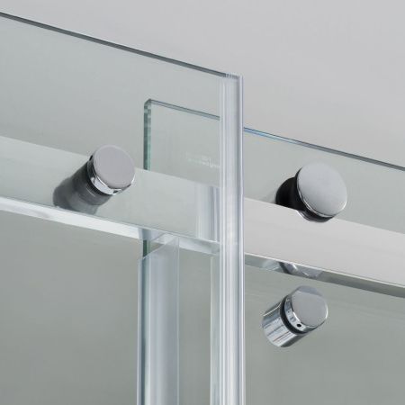 Душевой уголок Wasserkraft 56R17 100х80 стекло прозрачное профиль хром без поддона