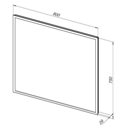 Зеркало с подсветкой Aquanet Оптима 00288965 80х80 подвесное