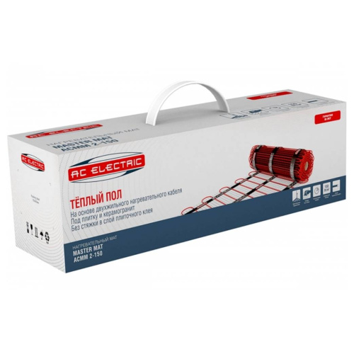 Нагревательный мат для теплого пола AC Electric ACMM 2-150-5 комплект - фото 3