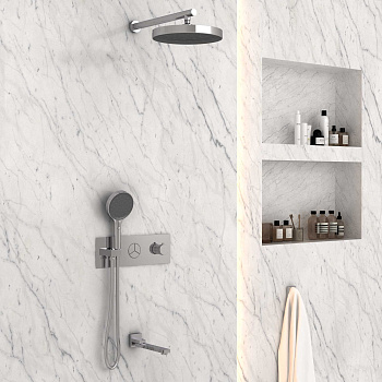 Душевая система Vincea VSFW-432TI2CH встраиваемая в стену с термостатом