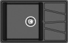Кухонная мойка Granfest Vertex V-780L черный 78х50 цвет черный поверхность матовая