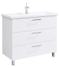 Тумба под раковину Aqwella Y MAN01103 100х50 напольная цвет белый