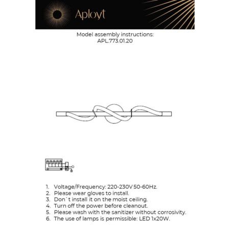 Светильник настенный Aployt Sindrillon (Синдриллон) APL.773.01.20