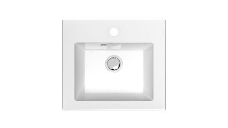 Раковина из искусственного камня Uperwood Eva 4548340000 40х30 полувстраиваемая цвет белый