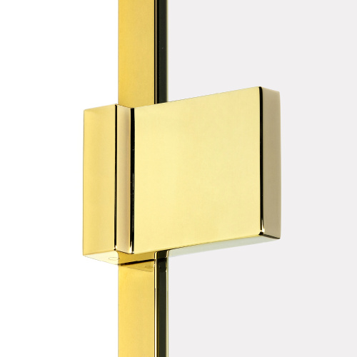 Душевая перегородка New Trendy AVEXA Gold EXK-7072 110х200 стекло прозрачное профиль золото глянцевое - фото 3