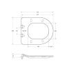 Унитаз подвесной BelBagno LOTO BB070CHR/SC белый с сиденьем микролифт безободковый каскадный смыв