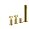 Смеситель Gessi Inciso 58143#246 на борт ванны золото