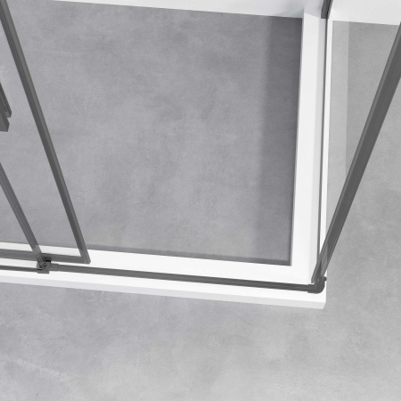 Душевой уголок Vincea Slim-N VSS-4SN9010CLGM 100х90 стекло прозрачное профиль хром глянцевый без поддона