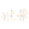 Гигиенический душ со смесителем RGW Shower Panels (Шоувер панелс) 581408215-01 хром