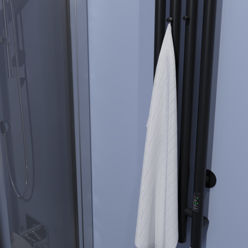 Полотенцесушитель Тругор Вектор Пэк сп ПэкспВектор12015чернВГП 18х121 электрический черный - фото 3