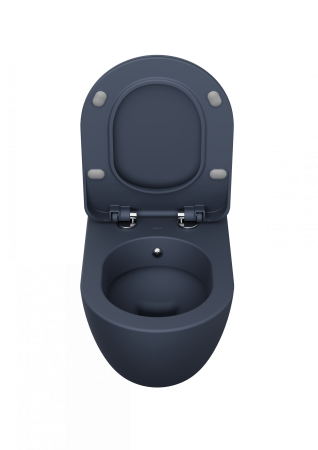 Чаша унитаза подвесная Creavit Free FE320-00BM00E-0000 цвет серый матовый без сиденья душевой смыв