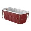 Ванна из искусственного камня Migliore OLIVIA CONSOLE 24267 175х80 отдельностоящая прямоугольная с ножками