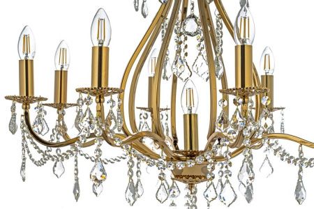 Люстра подвесная Arti Lampadari Ercolano Gold (Ерцолано Голд) Ercolano E 1.1.8.602 G