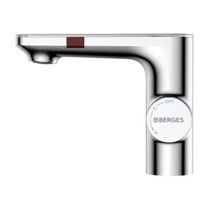 Смеситель сенсорный Berges MORANS 76001 на раковину/столешницу хром глянцевый