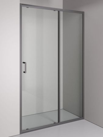 Душевая дверь Orange E02-120TGG 120х190 стекло прозрачное профиль сатин