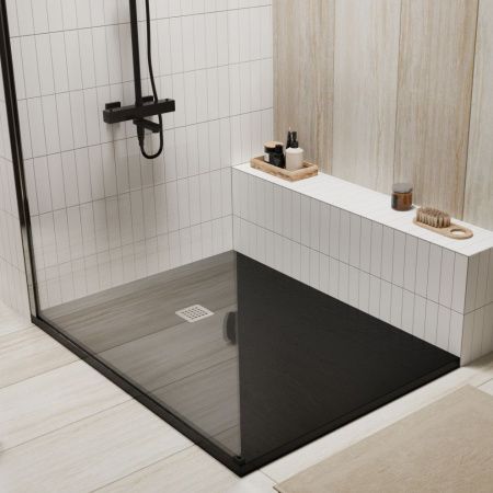 Душевой поддон из искусственного камня Wasserkraft Dill 61T 61T07 120х90 черный