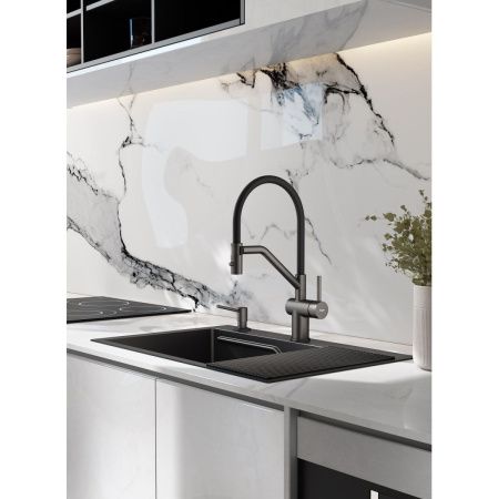 Смеситель для кухни Raglo R86 R86.41.09 на мойку графит